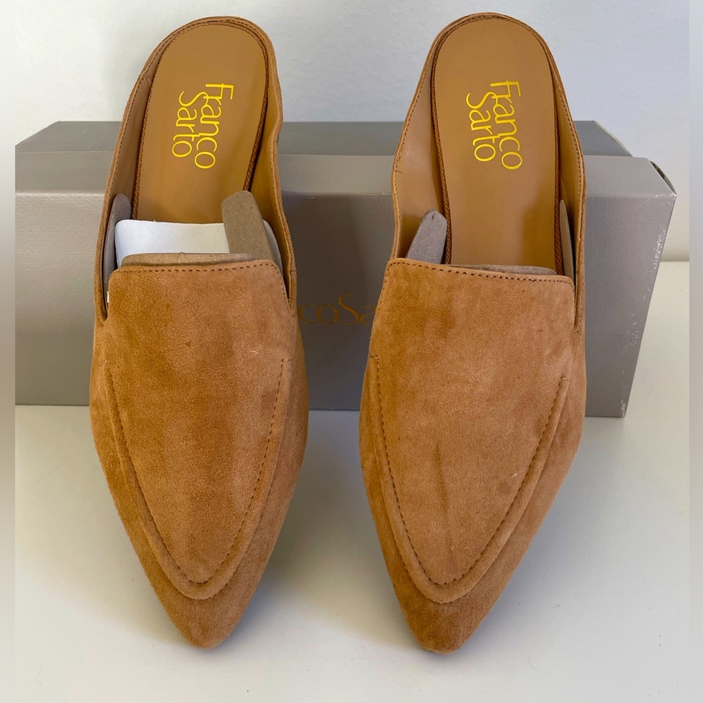 Franco Sarto Suede Mules-NIB!